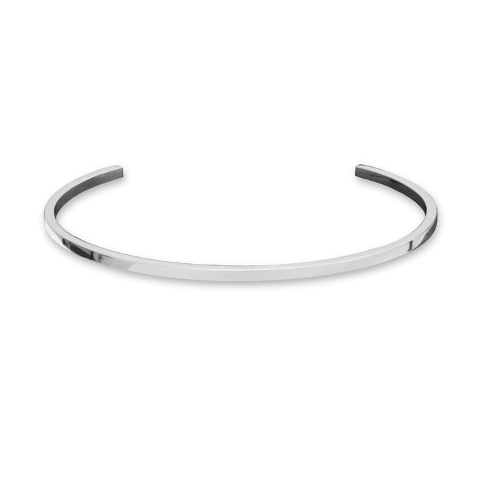 HOIAN Bracelet Jonc Homme en Argent Fabriqué à la Main en