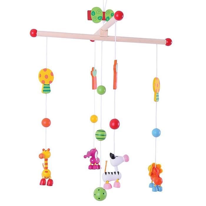 Bigjigs Jouets En Bois Jungle Mobile Lit Bebe Et Accessoires Nursery Produits Pour Bebe Activite Apprentissage Cdiscount Jeux Jouets