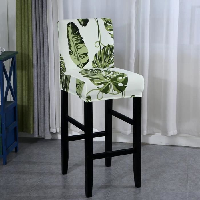 Housse Tabouret De Bar Extensible - Avec Dossier - Anawakia - Rouge, Lavable, Pour Chaise De Salle à Manger
