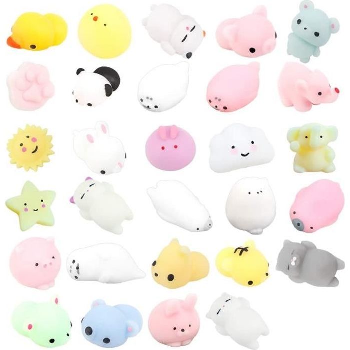 29 Pi ces Anti Stress Squishy Kawaii Squishy Kawaii Animaux
