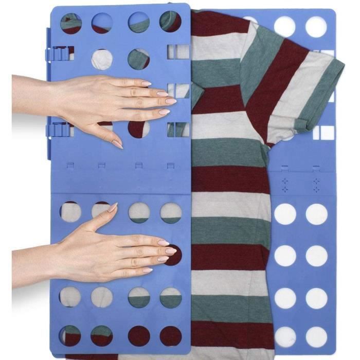 Plieur Linge Ajustable, Planche à Plier le Linge, Folding Clothes Board -Bleu - Cdiscount Maison