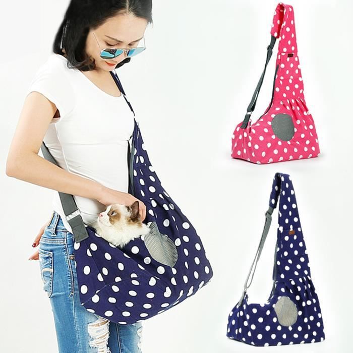 37 23 67cm Panier Sac Transport Pour Chien Chat Avion Sac Bandouliere Pour Chien Chat Porte Chien Ventral Respirable Bleu Cdiscount