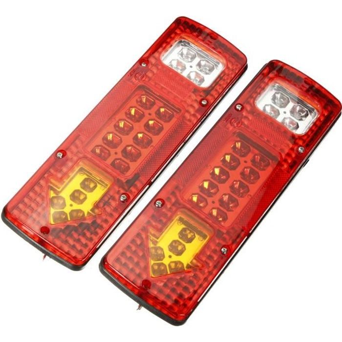 2 x 12v LED Feux Arrière Arrêt Indicateur Bateau Voiture Remorque Camion