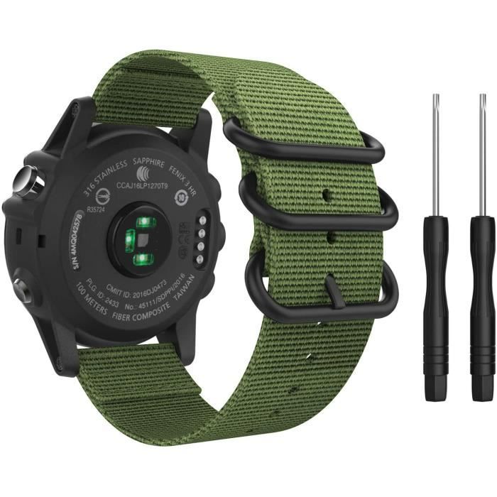 Bracelet Compatible avec Garmin Fenix 3 3 HR 5X 5X Plus D2 Delta