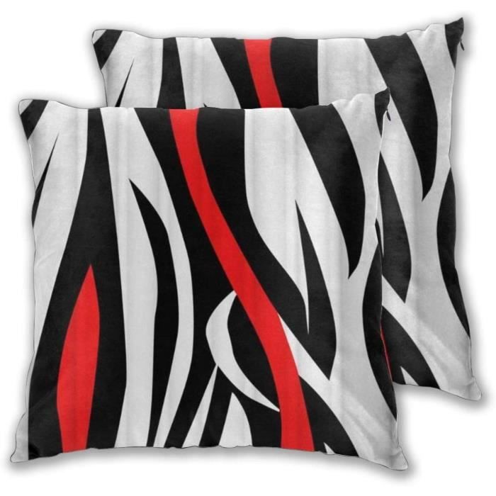 Linge De Lit Rouge Et Noir Cdiscount