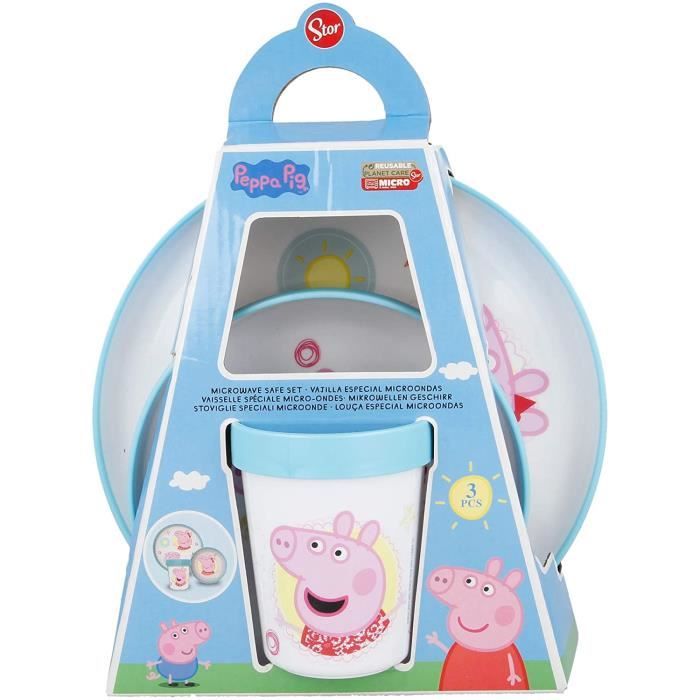 Ensemble Vaisselle Enfant Stitch Réutilisable - Assiette, Bol, Gobelet 260 Ml, Couverts, Base Antidérapante