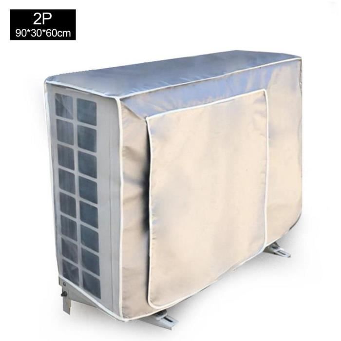 Housse De Protection Pour Climatiseur Mobile - Tissu Oxford Noir - Taille 45x50x75 Cm - Fermeture Intégrale Anti-poussière