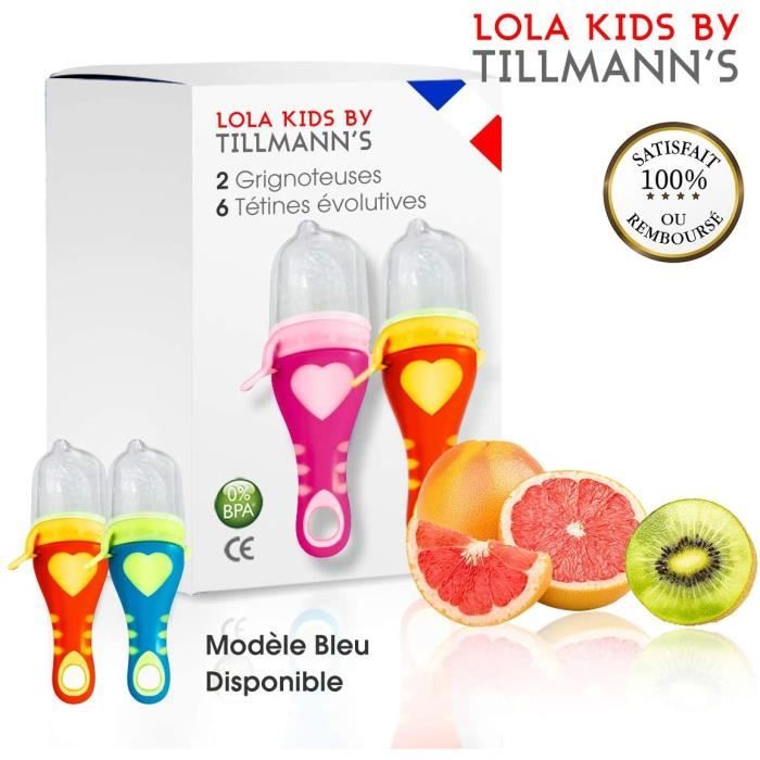 Sucettes Et Anneaux De Dentition Lola Kids Tetine Grignoteuse Bebe 2 Grignoteuses 1 Rose Et 1 Orange 6 Tetines Frui Cdiscount Puericulture Eveil Bebe