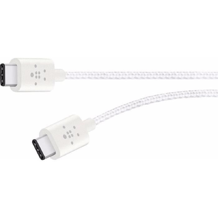 Belkin MIXIT Metallic Câble USB 24 pin USB C pour 24 pin USB C USB 2.0 1.83 - vue 2