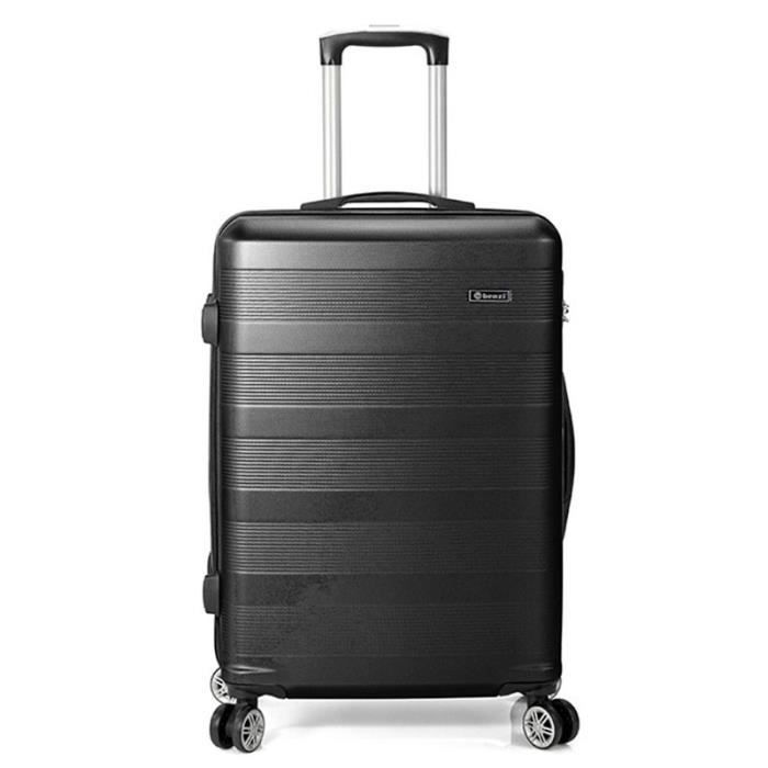 valise medium 60cm benzi "spinner" - noir - bz-5330-60cm-noir