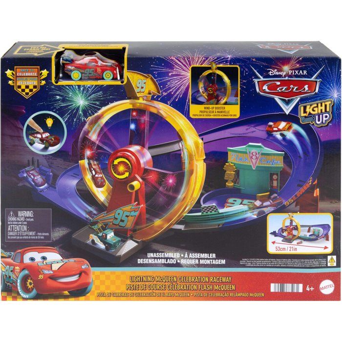 Disney Pixar Cars Coffret Piste De Course Race To Celebrate Flash Mcqueen Disney · Pixar Cars Avec Véhicule - vue 2