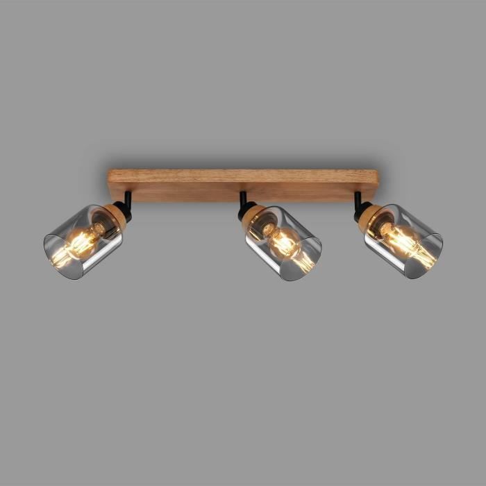 BRILONER Suspension à 4 Pistons, Verre Fumé, Plafonnier