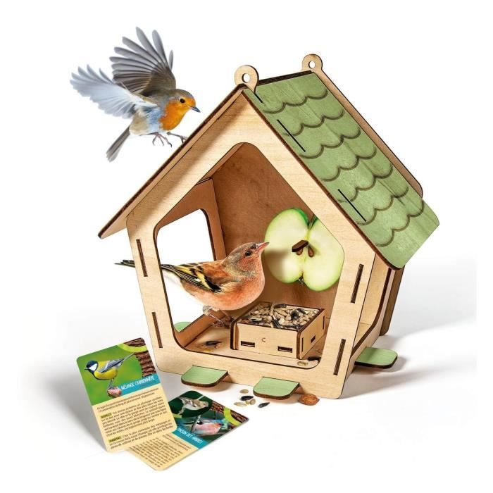 Mangeoire pour oiseaux - CLEMENTONI - 52517 - Bois - Assemblage -  Décoration - Cdiscount Jeux - Jouets