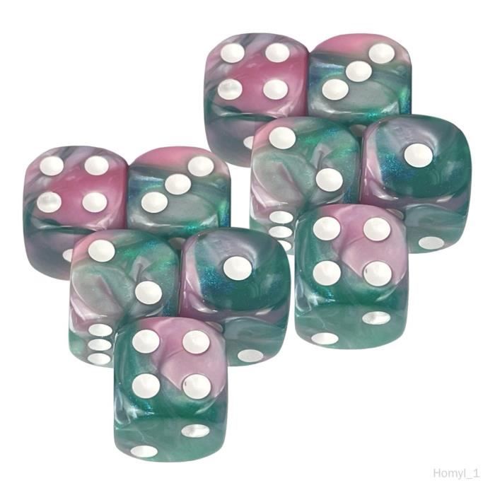 Lot De 20 Dés à 6 Faces (jaune), Dés Polyédriques à Coins Arrondis En Acrylique De 16 Mm Pour