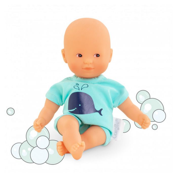 Corolle Poupon mini bain Bleu 20cm Mixte 18 mois Ideal pour le bain et la piscine Cdiscount Jeux Jouets