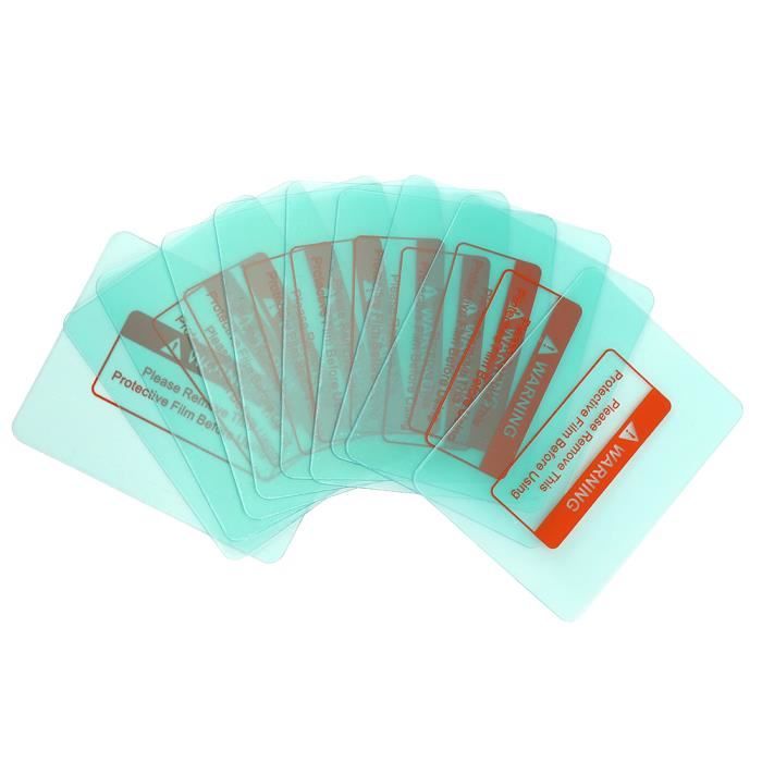 Lot De 10 Lentilles Transparentes De Protection Pour Casque De Soudage - Taille 110 X 90 Mm (polycarbonate)