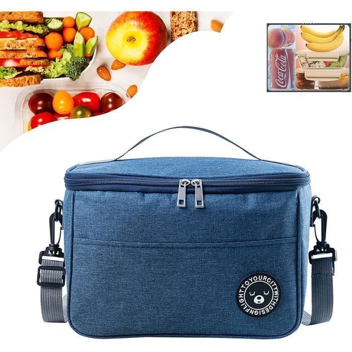 Sac Isotherme Courses, Imperméable Pliable Lunch Bag, Sac Isotherme Pliable  pour les Courses, Sac Repas Portable Sac-Glacière pour Plage Pique pour