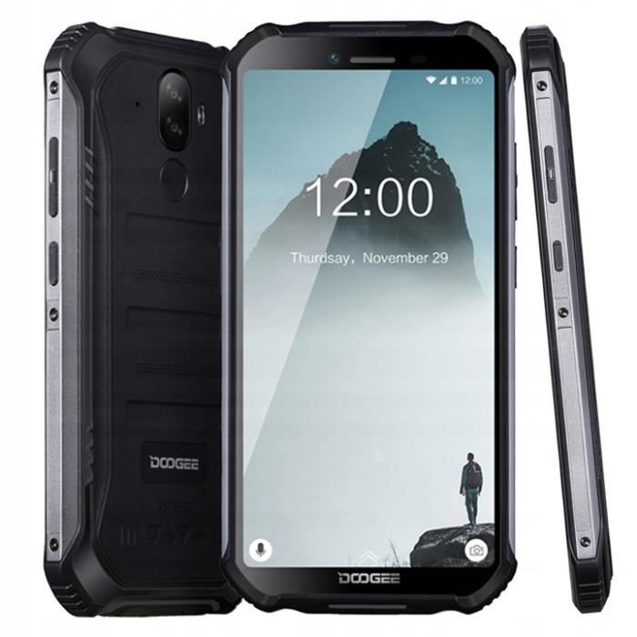 Vente T&eacute;l&eacute;phone portable DOOGEE S40 Smartphone 4G Etanche 5.5" 32Go 4650mAh - Noir pas cher