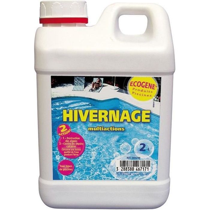 Hivernage pour piscine - ECOGENE - 2 L - Traitement non chloré - Liquide