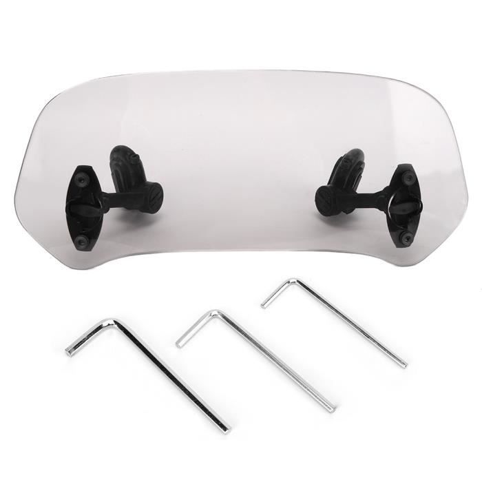 Extension De Pare-Brise Moto - Déflecteur D'Air Universel Réglable Pour Motos Et Scooters - Protection Anti-Vent Et Pluie