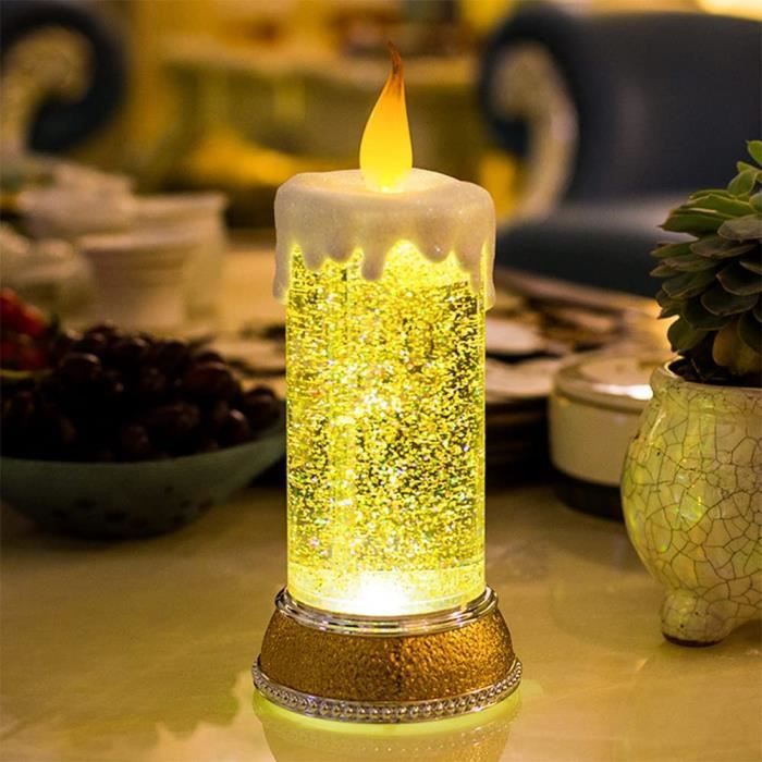 Une référence Bougie longue à LED, lampe flamme blanche chaude, sans  flamme, pour décoration de Table, fête d - Cdiscount Maison