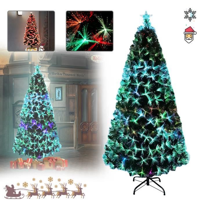 LARS360 Sapin de Noël artificiel en fibre de verre LED Qualité