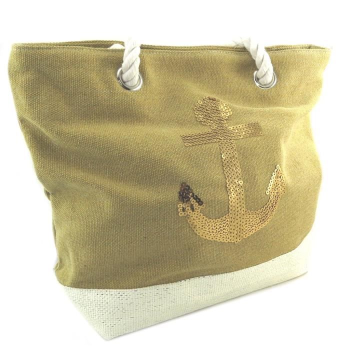 Sac Bandoulière En Toile Jaune Pour Femme - Taille Moyen, Sans Marque, Neuf