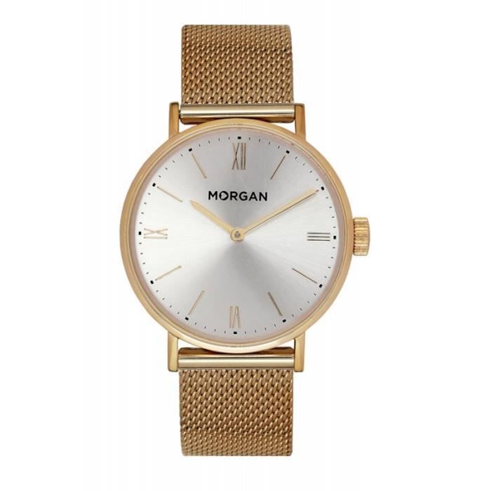 Montre morgan femme sale doré