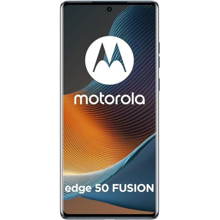Motorola Edge 50 Fusion 8/256 Go Smartphone 5G IP68 Snapdragon 7s Gen 2 667 FHD+ 144 Hz Bleu Forêt