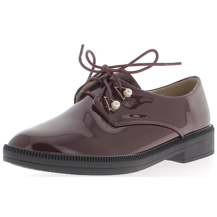 derby femme bordeaux
