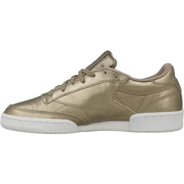 Basket Reebok Club C 85 Melted Metals Gris Or Blanc BS7901