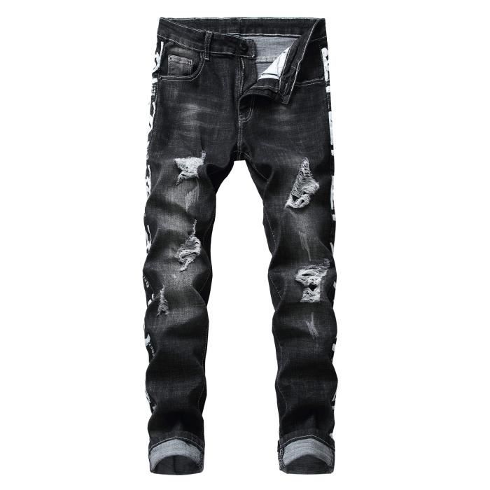 Jeans discount imprimé homme