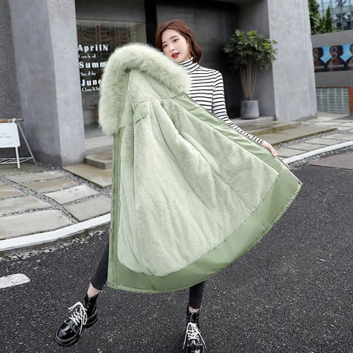 Doudoune velours vert on sale
