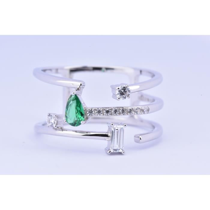 bague argent zirconium rectangulaire bague argent zirconium rectangulaire
