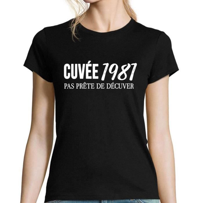 T Shirt Col Rond Humour Anniversaire Pour Femme Cuvee 1981 Pas Prete De Decuver T Shirt Alcool Col Rond Fun Et Drole Pour Homme Bleu Cdiscount Pret A Porter T Shirt Col Rond Humour Anniversaire Pour Femme Cuvee 1981 Pas Prete De Decuver T Shirt Alcool Col Rond Fun Et Drole Pour Homme Bleu Cdiscount Pret A Porter