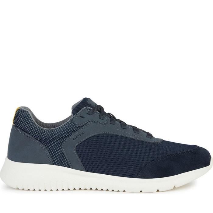 Geox Baskets Geox U45BVA 0EK14 C4002 Bleu Homme - Lacets - Plat - Synthétique
