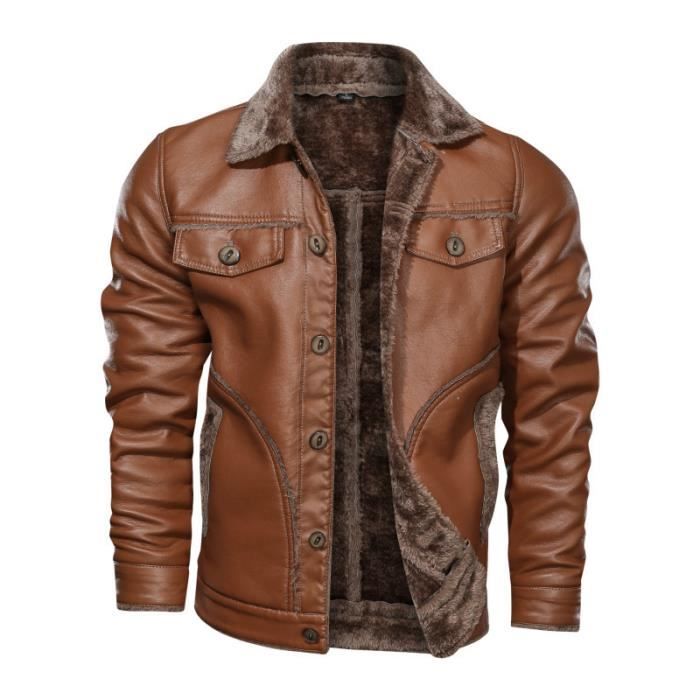 Blouson cuir epais homme cheap