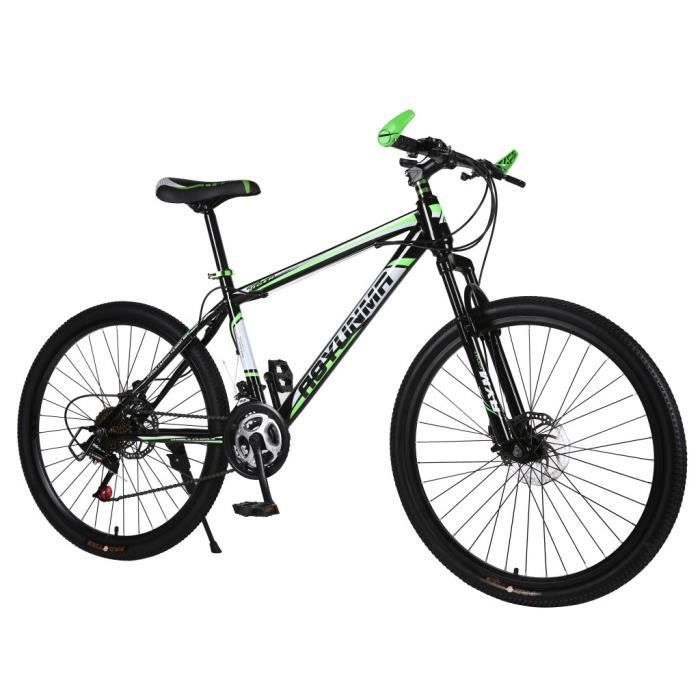 Vélo de montagne toutterrain de 26 pouces avec frein à disque double à 21 vitesses_LR263 Vélo de montagne toutterrain de 26 pouces avec frein à disque double à 21 vitesses_LR263
