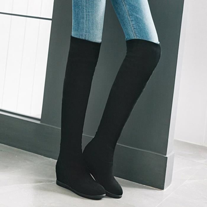 Chaussure noire compensée femme Clearance