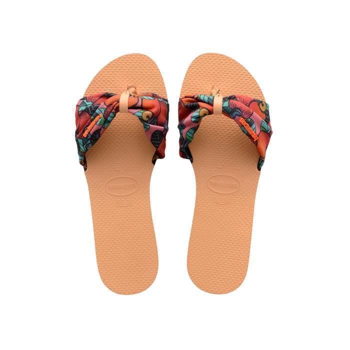 Tongs femme Havaianas You Saint Tropez rose p che caoutchouc