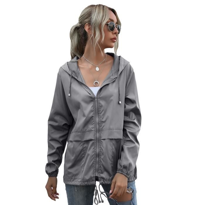 Imperméable avec capuche pour femme best sale
