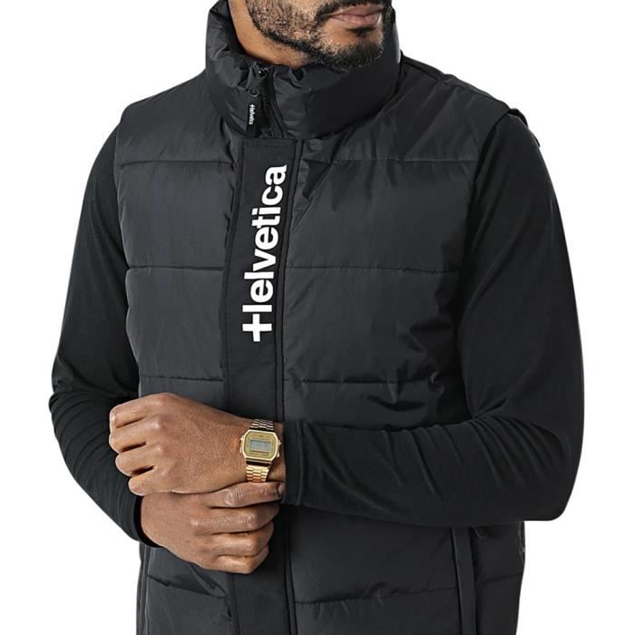 Doudoune sans manche Helvetica noir MILLER BLACK Noir