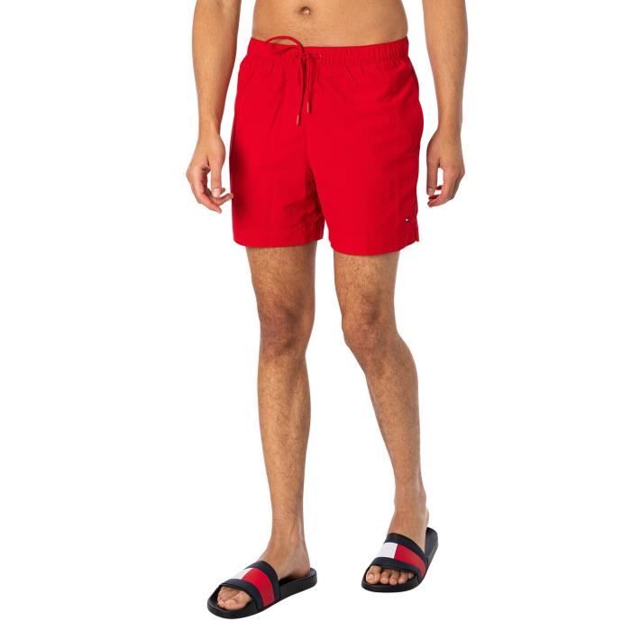 Tommy Hilfiger Pour des hommes Short de bain coupe slim, rouge