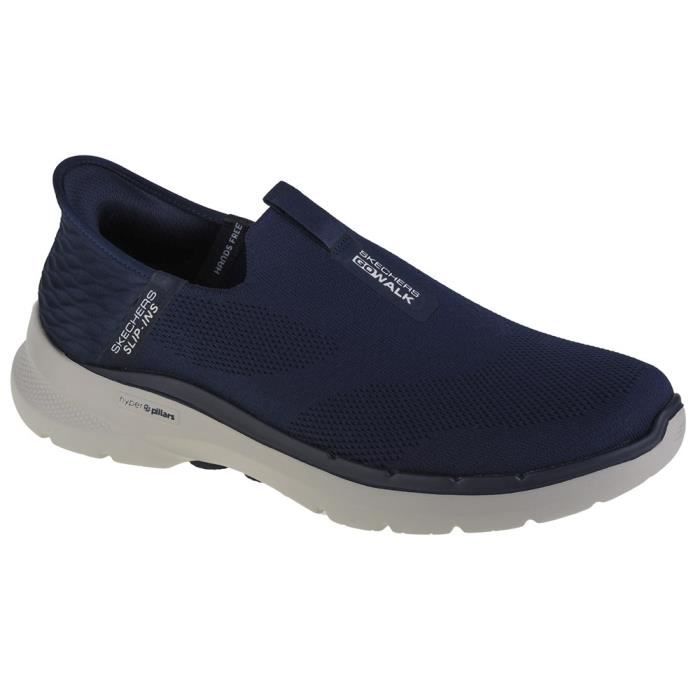 Chaussures de Running Multisport SKECHERS GO Walk 6 Easy ON Bleu Homme Adulte Bleu Cdiscount Sport