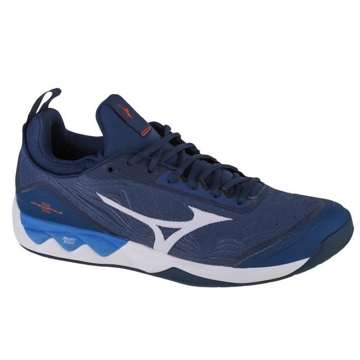 mizuno wave luminous 2 v1ga212021, homme, bleu marine, chaussures de volleyball