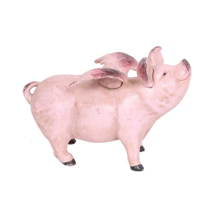 Statuette Tirelires Design Cochon Chromé 