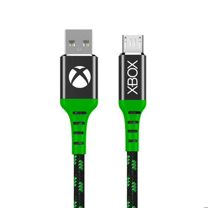 Microsoft Licensed - Câble de charge tressé micro USB Xbox de 4m