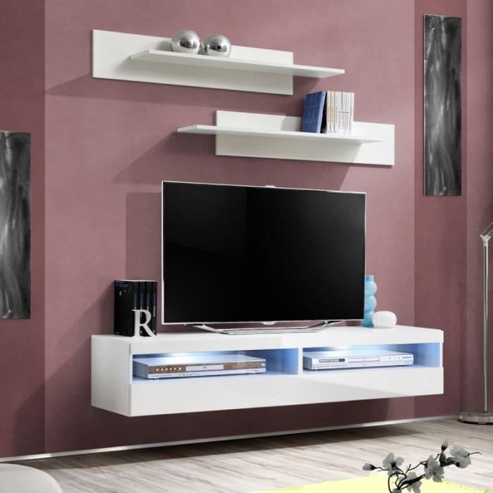 Meuble Tv Mural Design Fly Iv 160cm Blanc Paris Prix Achat Vente Meuble Tv Mural Meuble Tv Mural Design Fly Iv 160cm Blanc Paris Prix Cdiscount