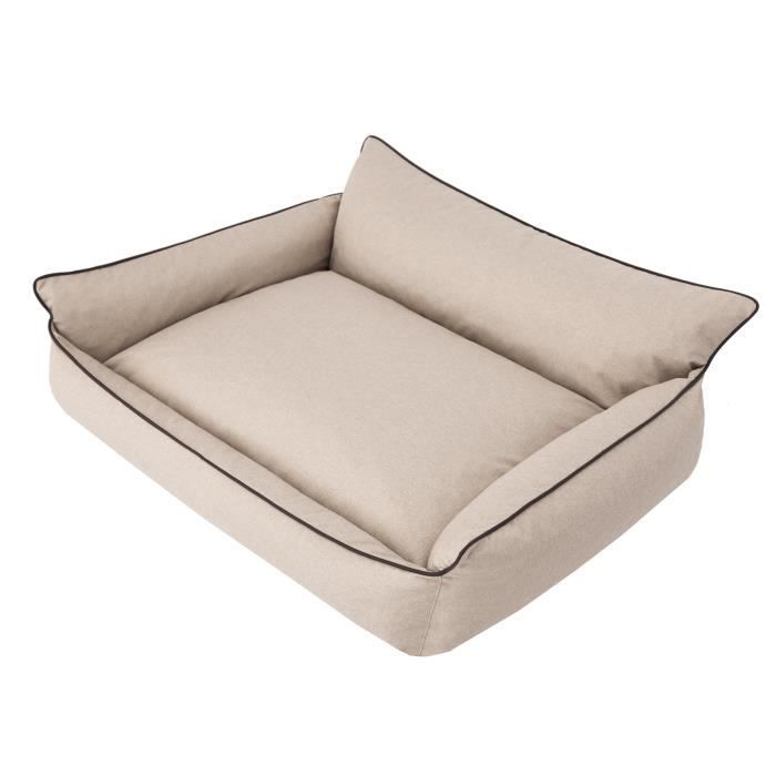 Meilleurs prix pour Lit pour chien, lit pour animal de compagnie, coussin pour chien, coussin pour chien, XL - 82 x 63 cm, Beige, Ökoleinen