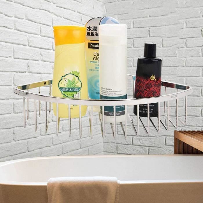Étagère De Salle De Bain Sans Perçage, Lot De 2, étagère De Douche En